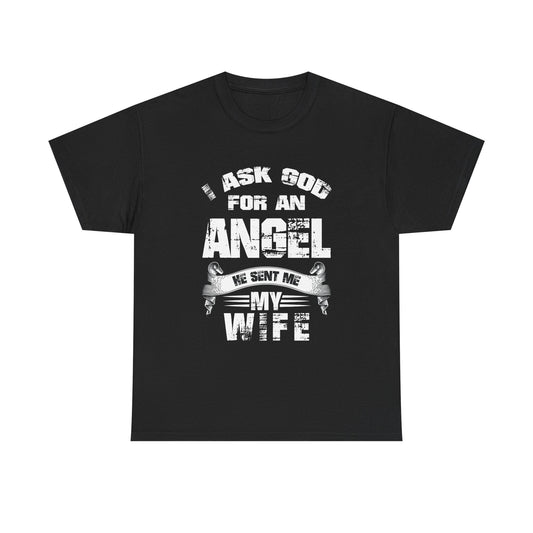 God Sent My Wife Unisex Heavy Cotton Tee