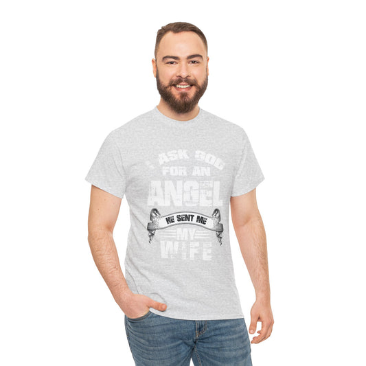 God Sent My Wife Unisex Heavy Cotton Tee